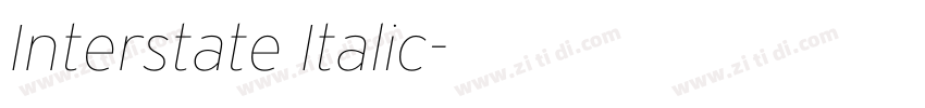 Interstate Italic字体转换